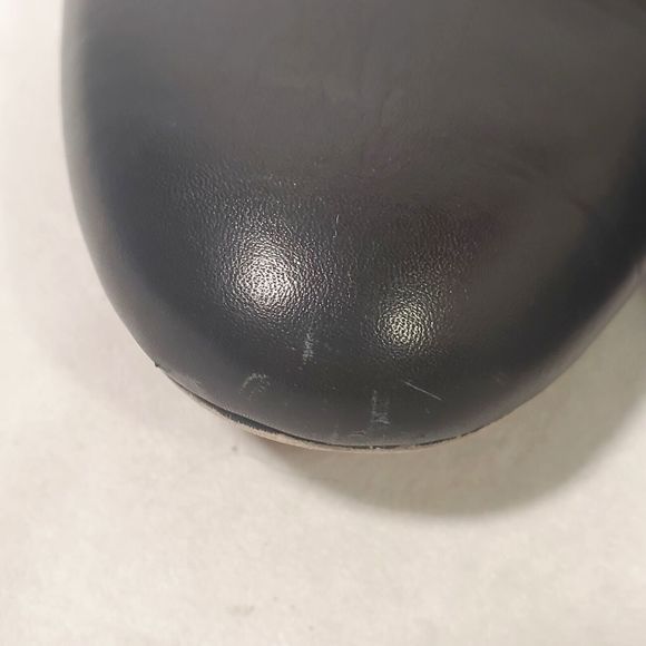 Michael Kors Star NATASHA Slide-On Mules Womens Sz 7.5 Black Leather Star Studs - Picture 15 of 16